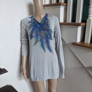 Feather tee Miley Cyrus NWT